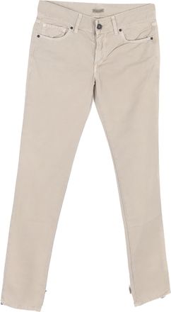 Bottega Veneta Bottega Veneta jeans met middelhoge taille en rechte pijpen in beige katoen