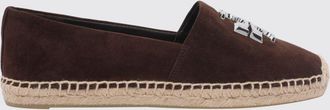 Tory Burch Espadrillas Eleanor in pelle scamosciata con logo Double T e tacco basso