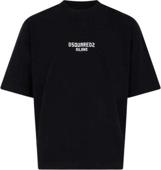 Dsquared2 Black Crewneck Logo T-Shirt