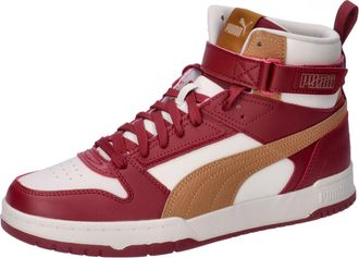 Puma Unisex Adults RBD Game Sneaker, Alpine Snow-Caramel Latte-Intense RED, 9 UK