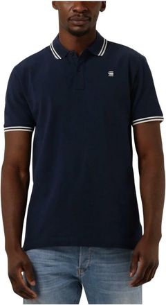 G-Star Slim Stripe Polo T-shirt Blauw - Heren - Polos - Blauw - M - Katoen - Tops