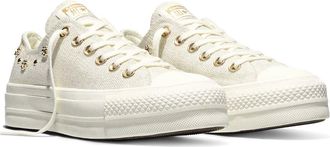 Converse Sneakers CHUCK TAYLOR ALL STAR LIFT OX SHINY HEATHERED CANVAS STUDS