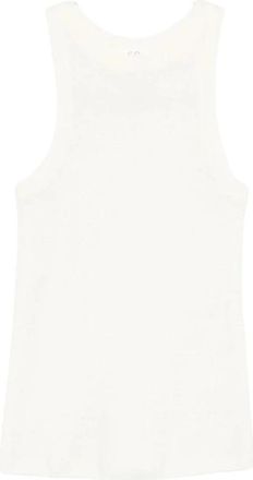 Co Ribbed Tank Top - Dames - Tops zonder mouwen - Wit - XS - Kasjmier - Tops