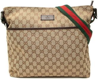 Gucci Pre-owned Gucci GG Canvas Web Crossbody Unisex J5CCG7ANS2VYSA94