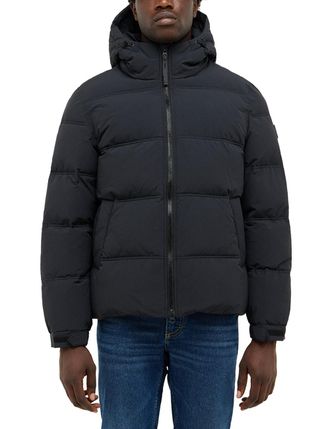 Mustang Outdoorjacke MUSTANG Herren Style Oakfield, Herren, Gr. XXL, schwarz, Popeline, 75% Polyamid, 25% Baumwolle, unifarben, regular fit, Jacken Outdoorjac