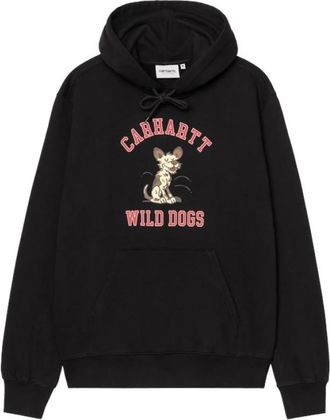 Carhartt Work in Progress Hooded Wild Dog Sweat - Heren - Hoodies - Zwart - L - Hoodies & sweatvesten