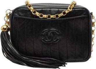 Chanel Pre-owned Cross Body Bags, female, Black, Size: ONE SIZE Pre-owned Mademoiselle Shoulder Bag