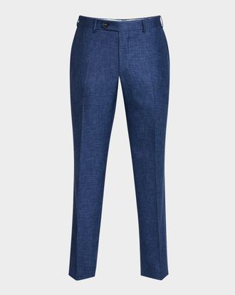 Canali Men & apos;s Melange Wool Dress Pants