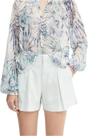 Guess Shaye Shorts - Dames - Bermuda - Blauw - W28 - Linnen - Korte Broeken