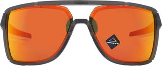 Oakley Castel Prizm Ruby Rectangular Mens Sunglasses OO9147 914705 63