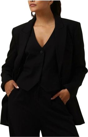 Copenhagen Muse Muse Blazer - Dames - Blazers - Zwart - XL - Leer - Jassen