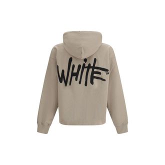 Off-white Mens Beige Cotton Sweatshirt Clothing