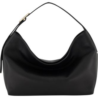 Vince Small Plonge Vivian Leather Hobo Bag in Black at Nordstrom