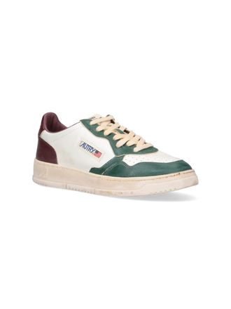Autry Leather Colorblock Sneaker - White