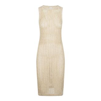 Eleventy Vestido de punto - Dresses - Mujer - Beige - L
