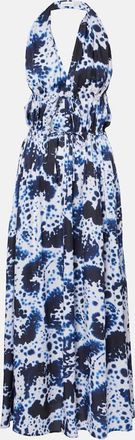 Dries Van Noten Abito lungo con stampa