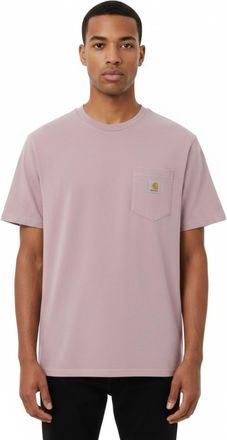 Carhartt Work in Progress Pink Regular Logo T-Shirt