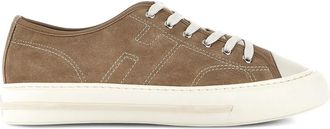 Hogan H691 Hazelnut Sneakers In Suede