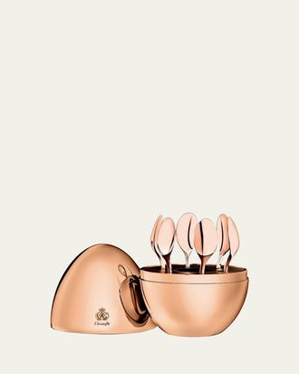 Christofle Mini Mood Rose Gold Espresso Spoons, Set of 6