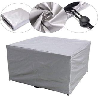 OEM Fundas Protectoras Impermeables Y Resistentes Para Muebles De Jard&iacute;n, Mesa Cuadrada Y Sillas (269 X 180 X 89 Cm) -crezuo