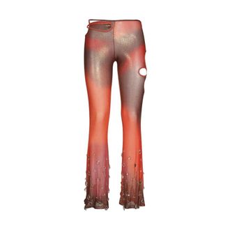 GCDS Gcds, Dames, Broeken, Veelkleurig, Maat: XS Poliester