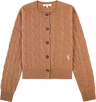 Sporty & Rich Cardigan SRC con bottoni - Marrone