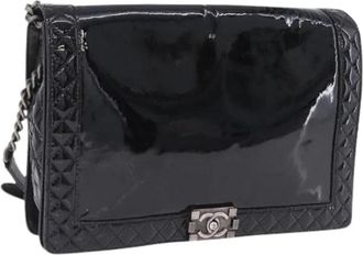 Chanel Pre-owned Vintage Schoudertas - Dames - Vintage Schoudertas - Zwart - ONE Size - Leer - Vintage