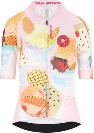 Q36.5 Gregarius Pro Team Gelato Jersey Velotrikot f&uuml;r Damen | wei&szlig;