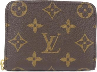 Louis Vuitton Marron Coated Canvas Coin Purse/Coin Case (Pre-Owned)
