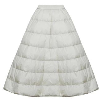 Moncler Gonna midi trapuntata in piuma - - Skirts - Donna - Beige - S