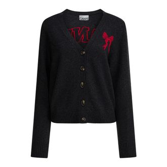 Ganni Dames, Truien, Zwart, Maat: 2XS Wol