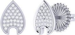LuvMyJewelry Raindrop Diamond Stud Earrings in Silver at Nordstrom Rack