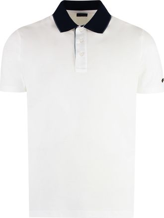 Paul & Shark Mens Short Sleeve Cotton Polo Shirt White T-shirts And Polos