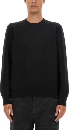 Off-white Regular Fit Cotton Sweatshirt with Embossed Logo
