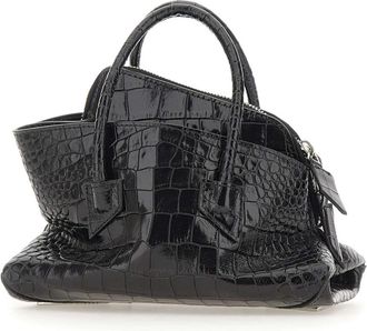 The Attico La Passeggiata Mini - Dames - Handtassen - Zwart - ONE Size - Leer - Tassen