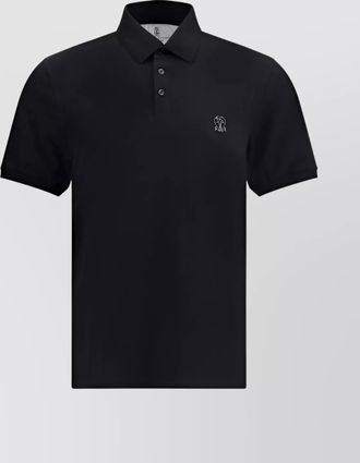 Brunello Cucinelli clean logoed cotton polo shirt