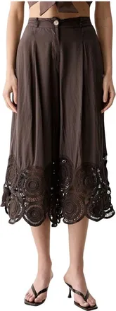 Vicolo Culotte Broek - Dames - Broeken - Bruin - Maat: M Katoen