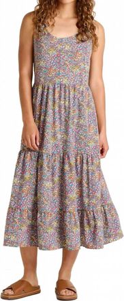 Toad & Co Sunkissed Susanna Midi Dress In Pacific Blue Print