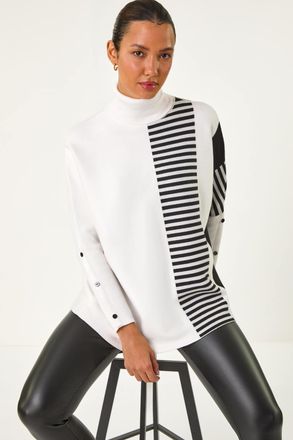 Roman Stripe Colour Block Jumper