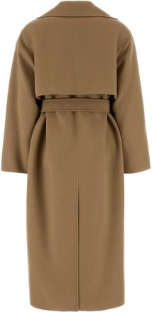 Weekend Womens Camel Wool Blend Operoso Coat Cammello Exterior: Virgin Nylon Cappotti