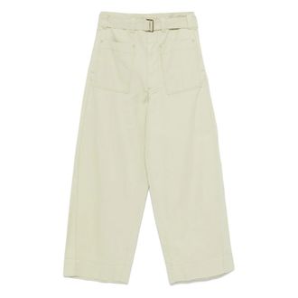 SOEUR Stijlvolle Ver 46 Sauge Vagabond Schoenen - Dames - Wijde Broeken - Beige - S - Katoen - Broeken