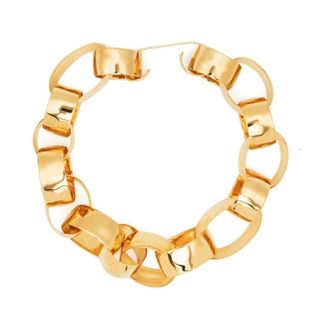 Jil Sander Collar de cadena con eslabones ovalados - Accessories - Mujer - Amarillo - ONE SIZE