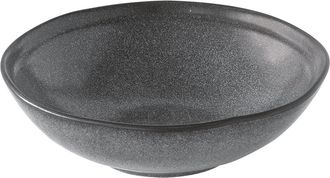 Easy Life Set de 4 platos hondos Ø 18 cm en gres ESSENTIAL DARK GREY