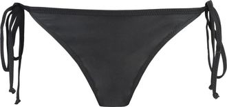 Ganni Tie Side Bikini Hipster - Dames - Bikinis - Zwart - M - Polyester - Badmode