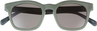 Eyebobs Humble Narrator 49mm Small Polarized Square Sunglasses in Matte Sage Green/Grey at Nordstrom