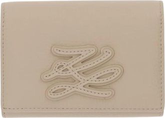 Karl Lagerfeld Wallet B2W32065 - Dames - Portefeuilles - Beige - ONE Size - Leer - Accessoires