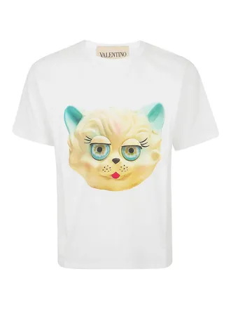 Valentino Garavani Le chat de la maison cotton jersey t-shirt