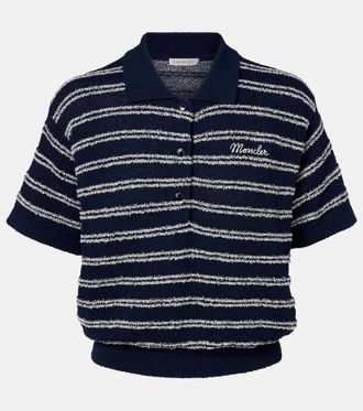 Moncler Polo in misto cotone a righe