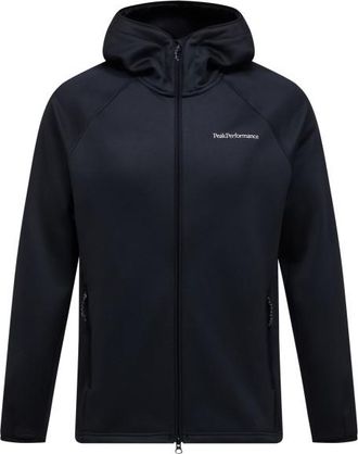 Peak Performance Midlayer Zip Hood Fleecejacke f&uuml;r Herren | schwarz