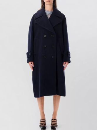 Chlo&eacute; wool oversized long double-breasted coat